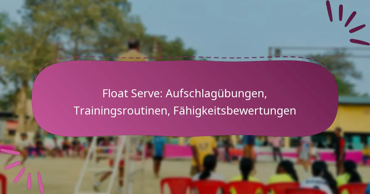Float Serve: Aufschlagübungen, Trainingsroutinen, Fähigkeitsbewertungen