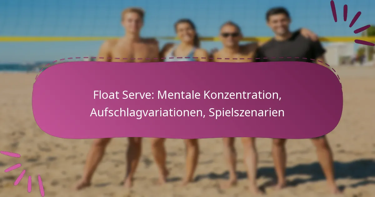 Float Serve: Mentale Konzentration, Aufschlagvariationen, Spielszenarien