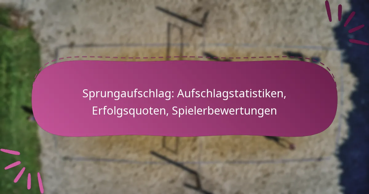 Sprungaufschlag: Aufschlagstatistiken, Erfolgsquoten, Spielerbewertungen